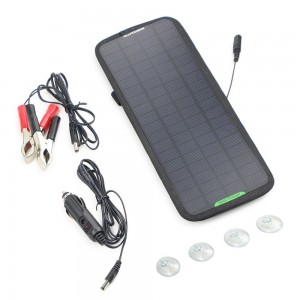 18V 5W Portable Solar Car Battery Charger 